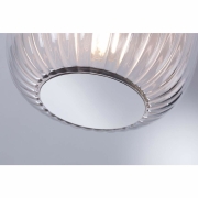 LED Deckenleuchte Ruya Glas/Chrom IP44 E14 max. 20W dimmbar 230V