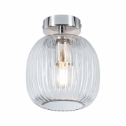 LED Deckenleuchte Ruya Glas/Chrom IP44 E14 max. 20W dimmbar 230V