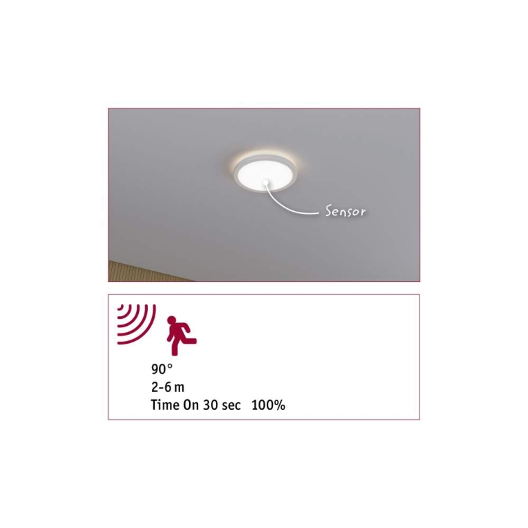 Paulmann LED Panel Atria Shine Backlight  IP44 rund 190mm  11,2W 850lm 4000K Weiß