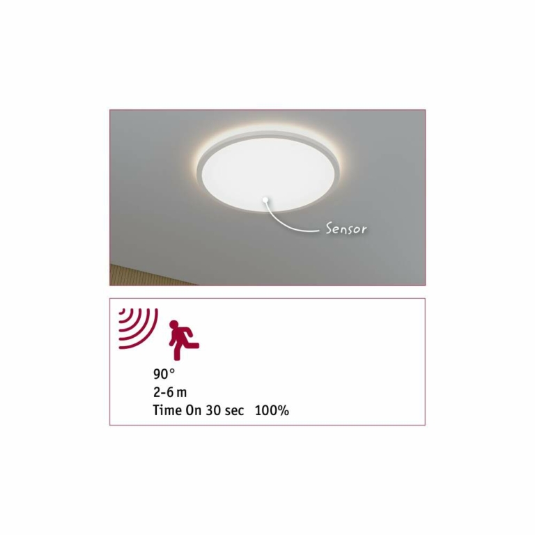 Paulmann LED Panel Atria Shine Backlight  IP44 rund 420mm  22W 2300lm 4000K Weiß