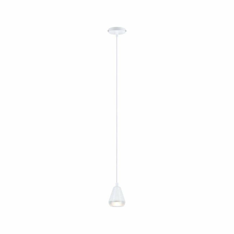 Paulmann LED Pendelleuchte Luia Satin/Signalweiß IP44 GU10 max. 10W Pendellänge verstellbar