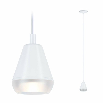 Paulmann LED Pendelleuchte Luia Satin/Signalweiß IP44 GU10 max. 10W Pendellänge verstellbar