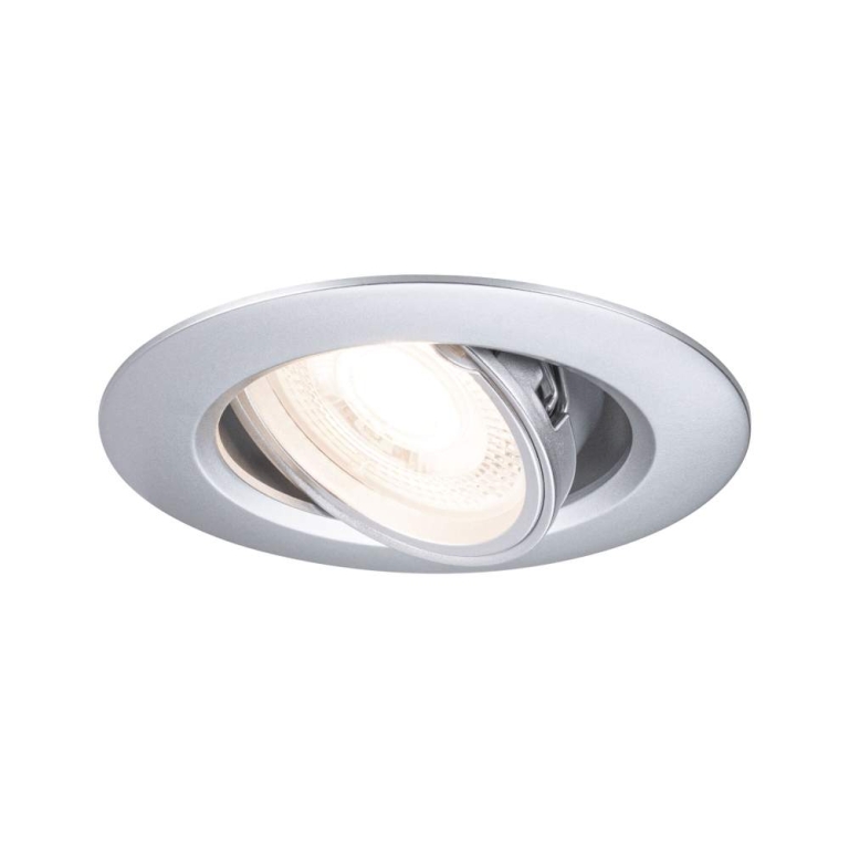 Paulmann Einbauleuchte 3er-Pack schwenkbar  rund 90mm 30° GU10 max. 3x10W  230V dimmbar  Chrom matt