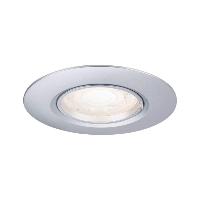 Paulmann Einbauleuchte 3er-Pack starr  rund 90mm  GU10 max. 3x10W  230V dimmbar  Chrom matt
