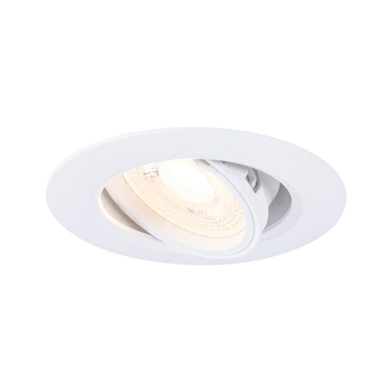 Paulmann Einbauleuchte 10er-Pack schwenkbar  rund 90mm 30° GU10 max. 10x10W  230V dimmbar  Weiß