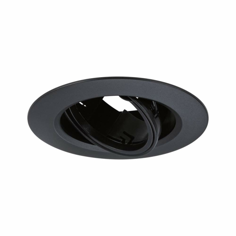 Paulmann Einbauleuchte 10er-Pack schwenkbar  rund 90mm 30° GU10 max. 10x10W  230V dimmbar  Schwarz