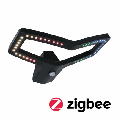 Paulmann LED Außenwandleuchte Alara mit Bewegungsmelder eckig Anthrazit RGBW Tunable White IP44 Smart Home ZigBee 230V