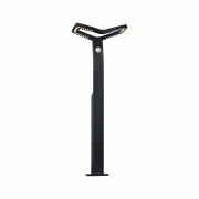 LED Pollerleuchte Alara Bewegungsmelder  IP44 eckig 665mm 3000K 10W 450lm 230V  Anthrazit  Metall