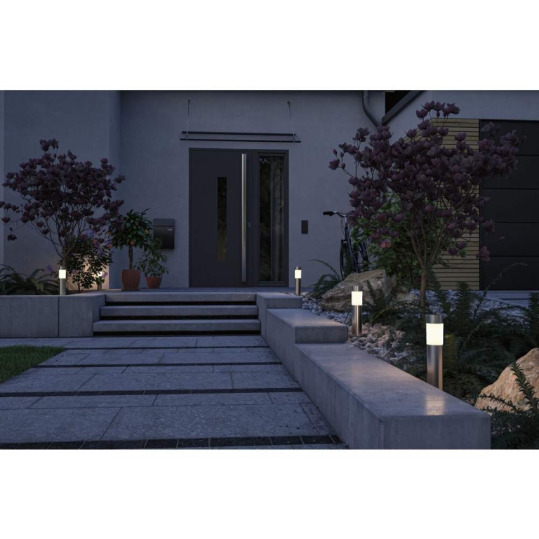 Paulmann Solar LED Pollerleuchte Layra IP44 3000K 1lm Eisen gebürstet