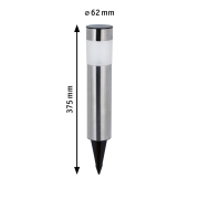 Solar LED Pollerleuchte Layra IP44 3000K 1lm Eisen gebürstet