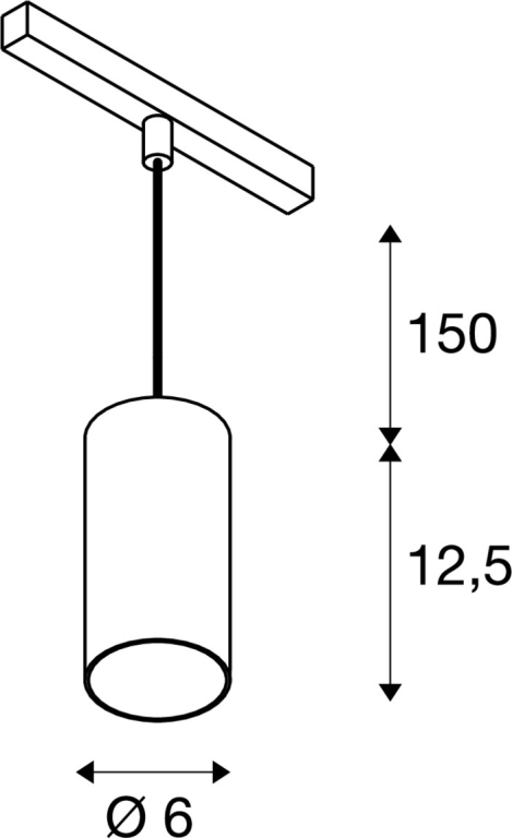 SLV NUMINOS® S, 48V Pendelleuchte, Pendellänge 150cm, 4000K, 55°, DALI 2, matt weiß / glänzend chrom