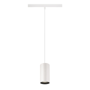 NUMINOS® S, 48V Pendelleuchte, Pendellänge 150cm, 4000K, 20°, DALI 2, matt weiß / matt schwarz