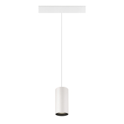 NUMINOS® S, 48V Pendelleuchte, Pendellänge 150cm, 4000K, 20°, DALI 2, matt weiß / matt schwarz