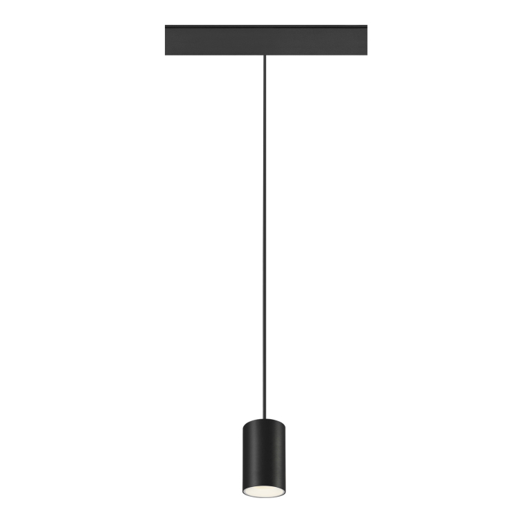 SLV NUMINOS® XS, 48V Pendelleuchte, Pendellänge 150cm, 4000K, 40°, DALI 2, matt schwarz / matt weiß