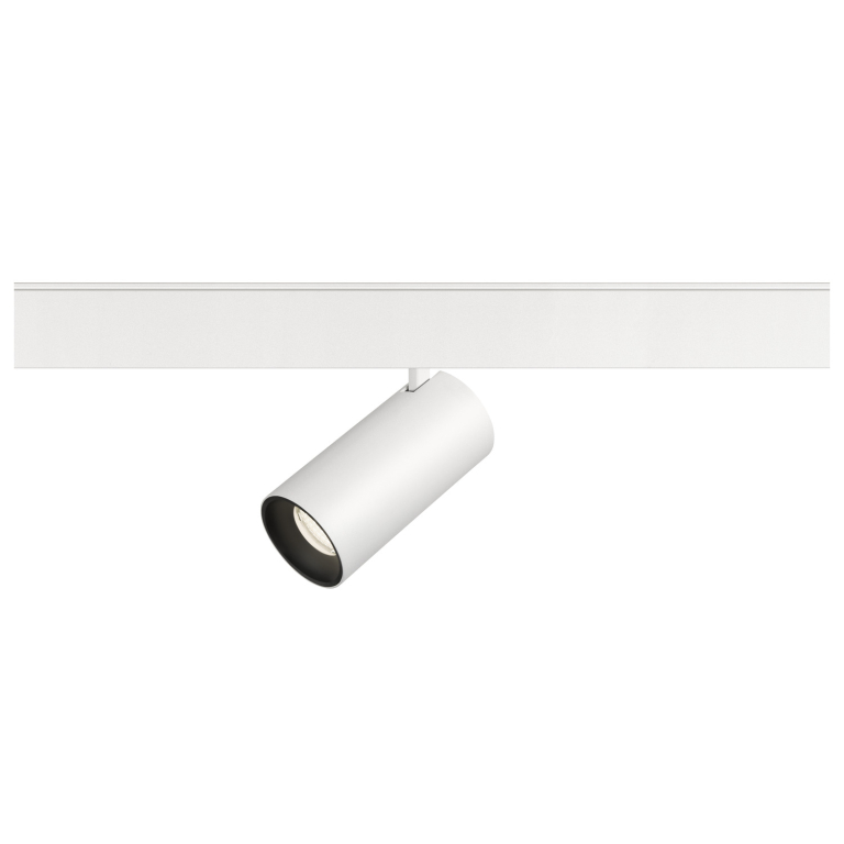 SLV NUMINOS® S, 48V Spot, rund, 4000K, 16W, DALI 2, 55°, matt weiß / matt schwarz
