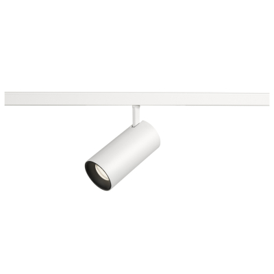 SLV NUMINOS® S, 48V Spot, rund, 4000K, 16W, DALI 2, 55°, matt weiß / matt schwarz