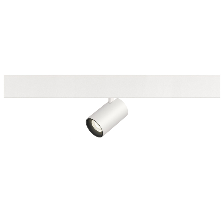 SLV NUMINOS® XS, 48V Spot, rund, 4000K, 8.7W, DALI 2, 40°, matt weiß / matt schwarz