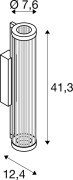 QUIMERA, Wandaufbauleuchte, 2700/3000K, PHASE, gebürstet messing