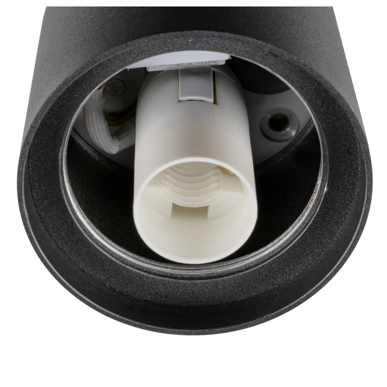 SLV VARYT, Deckenaufbauleuchte, rund, 1x max. 6W, E14, schwarz