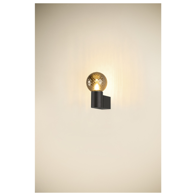 SLV VARYT, Wandaufbauleuchte, rund, 1x max. 6W, E14, schwarz
