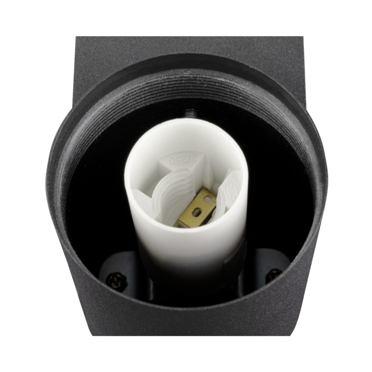 SLV VARYT, Wandaufbauleuchte, rund, 1x max. 6W, E14, schwarz