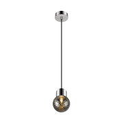 VARYT, Pendelleuchte, E14, Pendellänge 150cm, 1x max. 6W, chrom