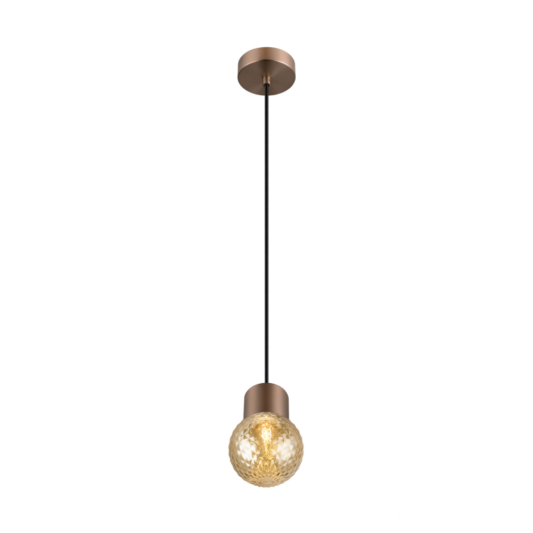 SLV VARYT, Pendelleuchte, E14, Pendellänge 150cm, 1x max. 6W, kupfer