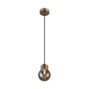 VARYT, Pendelleuchte, E14, Pendellänge 150cm, 1x max. 6W, kupfer