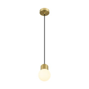 VARYT, Pendelleuchte, E14, Pendellänge 150cm, 1x max. 6W, messing