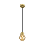 VARYT, Pendelleuchte, E14, Pendellänge 150cm, 1x max. 6W, messing