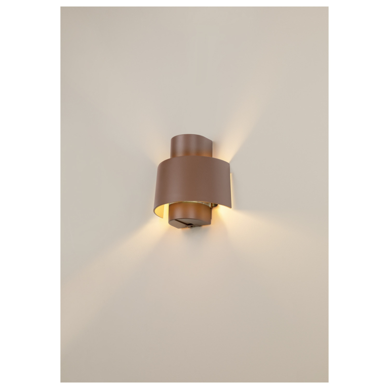 SLV PHOTONI CYL, Wandaufbauleuchte, zylindrisch, 1x max. 13W, E27, rost