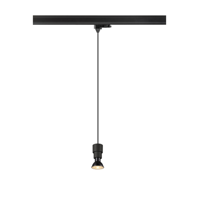 SLV PURI 2.0 Basic, 3 Phasen  Pendelleuchte, GU10, Pendellänge 200cm, 1x max. 6W, schwarz