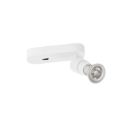 PURI 2.0 Basic, Wand- und Deckenaufbauleuchte, Schalter, rund, 1x max. 6W GU10, weiß