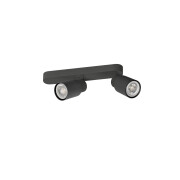 PURI 2.0 Tube, Wand- und Deckenaufbauleuchte, asymmetrisch, 2 x max. 6W GU10, schwarz