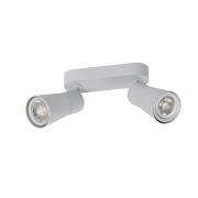 PURI 2.0 Cone, Wand- und Deckenaufbauleuchte, long, 2 x max. 6W GU10, grau