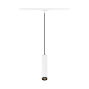 GRIP! L, 1 Phasen  Pendelleuchte, GU10, Pendellänge 200cm, 1x max. 6W, weiß / schwarz