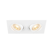 NEW TRIA® 155, Deckeneinbauleuchte, quadratisch, 2 x GU10, zweiflammig, weiß
