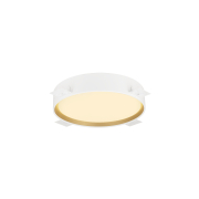 DECONA, Wand- und Deckenaufbauleuchte, rund, 2700/3000K, 18W, PHASE, weiß / gold