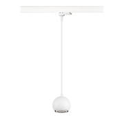 LIGHT EYE® 90 Pendelleuchte für 3-Phasen Schienensystem, GU10, Pendellänge 150cm, 1x max. 6W, matt weiß