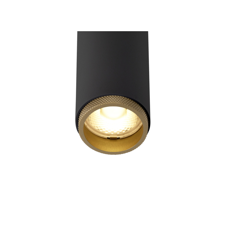 SLV GRIP! S, 1 Phasen  Spot, zylindrisch, 2000-3000K, 11W, Dim-to-Warm, PHASE, 29°, schwarz / gold
