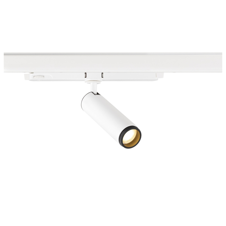SLV GRIP! M, 3 Phasen  Spot, zylindrisch, 2000-3000K, 15W, DALI, Dim-to-Warm, Touch, 42°, weiß / schwarz