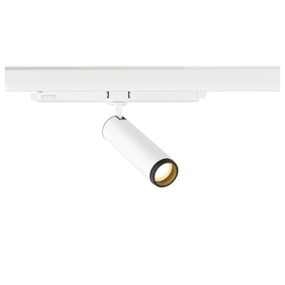 SLV GRIP! M, 3 Phasen  Spot, zylindrisch, 2000-3000K, 15W, DALI, Dim-to-Warm, Touch, 42°, weiß / schwarz