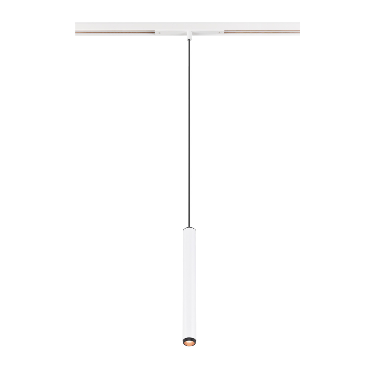 SLV GRIP! S, 48V Pendelleuchte, Pendellänge 200cm, 2000-3000 K, 29°, DALI, Dim-to-Warm, weiß / schwarz