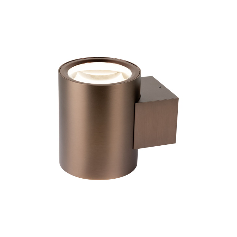 SLV OCULUS, Wandaufbauleuchte, rund, 2000-3000K, 15W, Dim-to-Warm, PHASE, 100°, dunkel kupfer