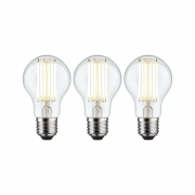 Eco-Line Filament 230V LED Birne E27 3er-Pack  1055lm 5W 3000K  Klar