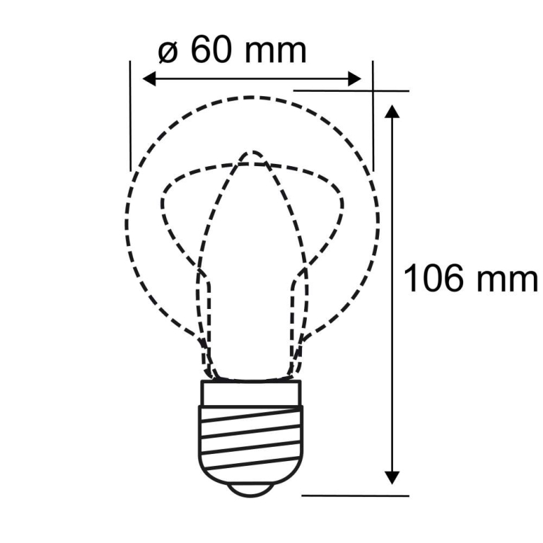 Paulmann Eco-Line Filament 230V LED Birne E27 1er-Set  1055lm 5W 3000K  Matt