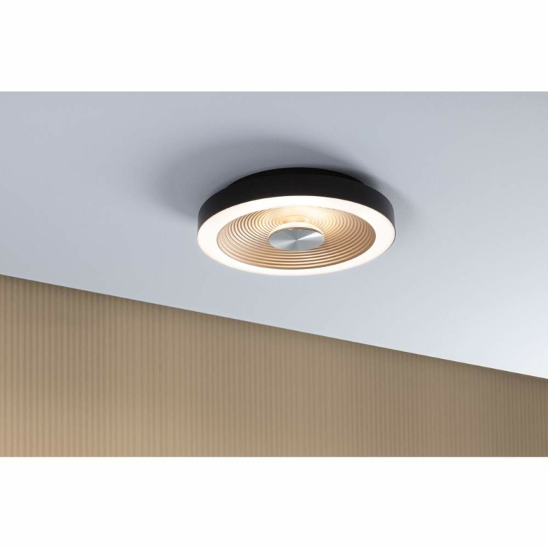 Paulmann LED Deckenleuchte Volea Schwarz/Gold 470lm / 1650lm 3,5 / 1x13W IP44 3000K dimmbar