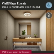 LED Deckenleuchte Volea Weiß/Silber 500lm / 2400lm 4 / 1x18,5W IP44 3000K dimmbar