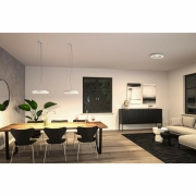 LED Deckenleuchte Volea Weiß/Silber 500lm / 2400lm 4 / 1x18,5W IP44 3000K dimmbar