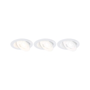 LED Einbauleuchte White Select Aumus Weiß Einzelspot 5W 700lm 3-Step-Dim 2700 - 6500K rund schwenkbar White-Select 230V